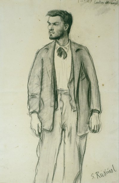 Portrait de Carles Mani - Santiago Rusiñol